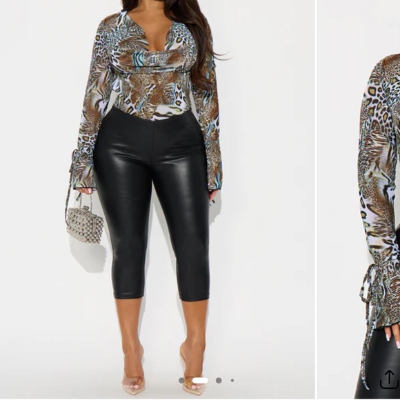 NWT Animal Print Women Top Size M - Picture 7 of 9